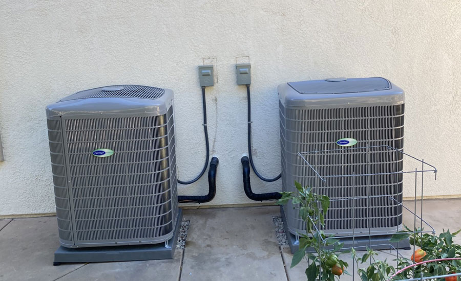 an image that shows an outside air conditioning equipment